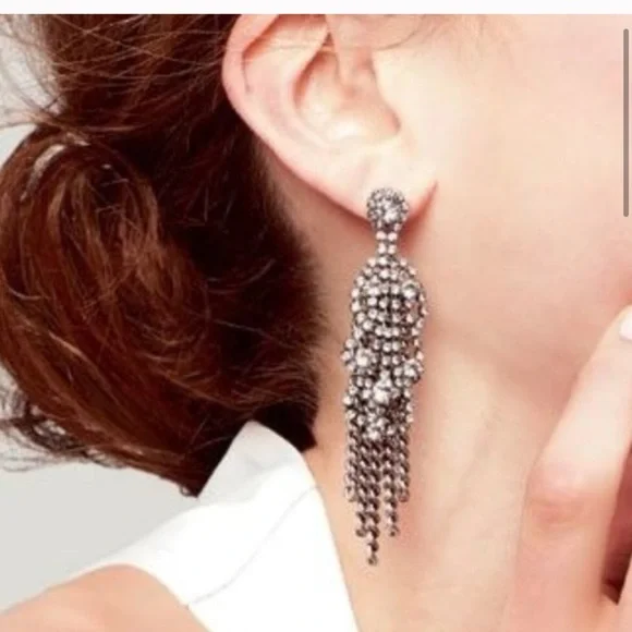 :: Stella & Dot Retired Petra Fringe Earrings - Picture 3 of 15